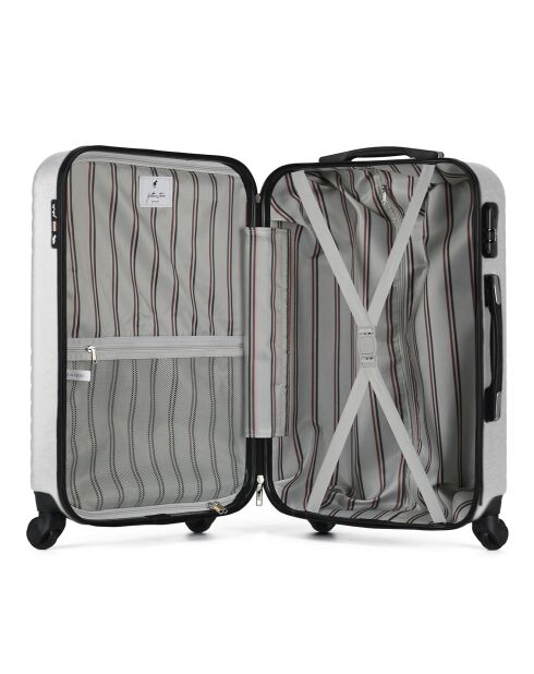 3 Fred-A 50/60/70 cm graue 4-Rad-Einzelkoffer