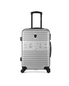 Valise Moyen Séjour 4 roues simples Fred-A 60 cm grise
