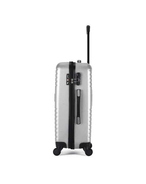 Fred-A Reisekoffer mit 4 Rädern, mittelstark, 60 cm, grau