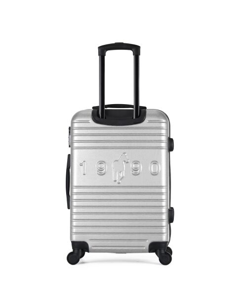 Fred-A Reisekoffer mit 4 Rädern, mittelstark, 60 cm, grau