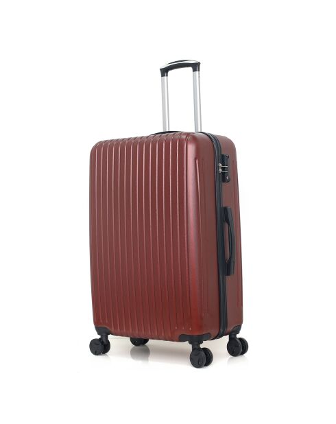 Valise Moyen Séjour 4 roues doubles Rila-A 60 cm bordeaux