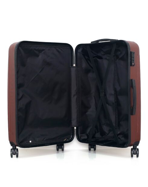 Valise Moyen Séjour 4 roues doubles Rila-A 60 cm bordeaux