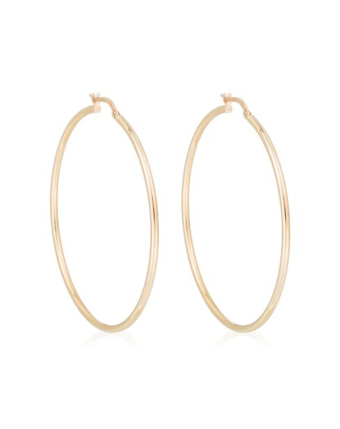 Boucles d'oreilles Créoles Santa or jaune