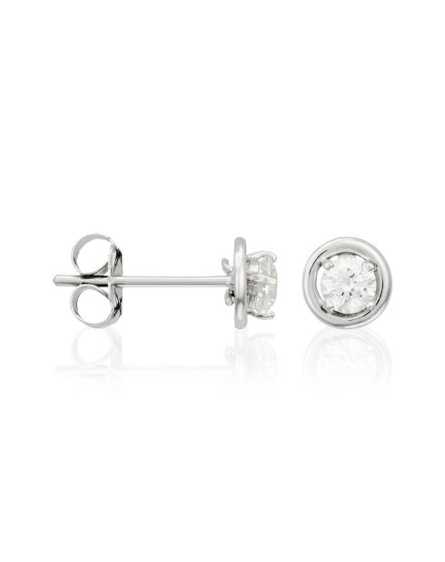 Boucles d'oreilles Precious or blanc