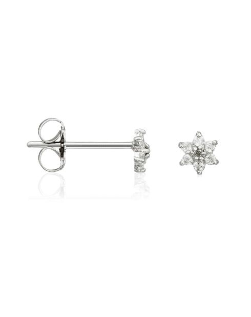 Boucles d'oreilles For Her or blanc