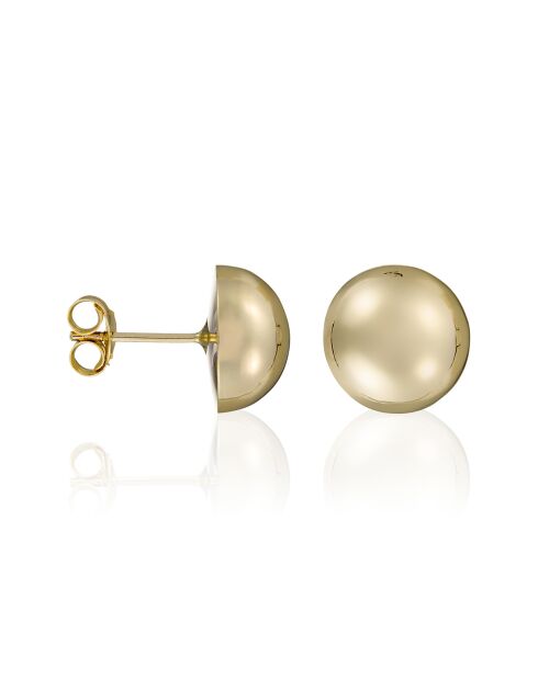 Boucles d'oreilles Puces dorées or jaune