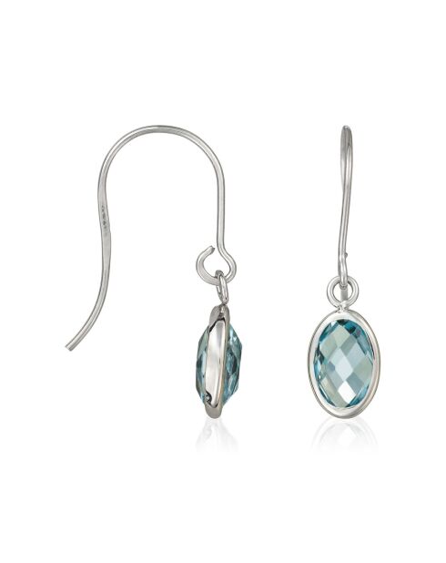 Pendientes Blue Kai en oro blanco