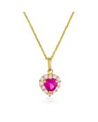 Pendentif Embrasé or jaune