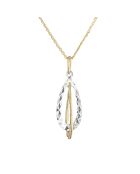 Pendentif Raffinées or bicolore
