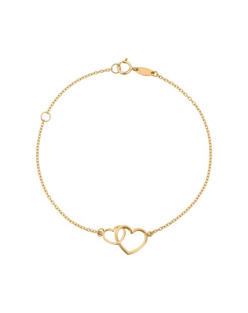 Bracelet Duo d'amour or jaune