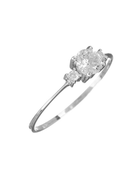 Anillo Intuition de oro blanco