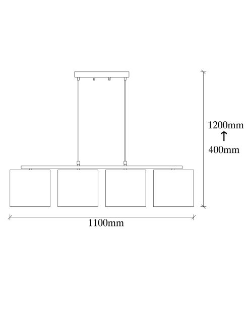 Lustre Valiz multicolore - 110x25x120 cm