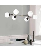 Lustre Damar noir/blanc - 100x58x80 cm