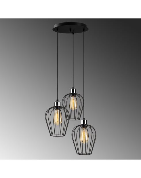Suspension Tel noire - 41x115 cm