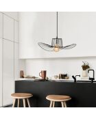 Suspension Tel noire - 49x110 cm