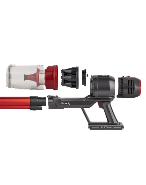 Aspirateur 2-en-1 sans fil FullPower  UPX18 rouge/noir - 220W