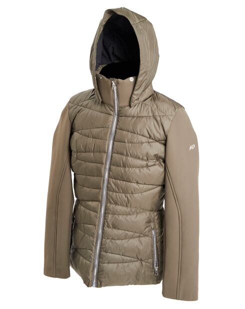 Veste Brenva bi-matière kaki foncé