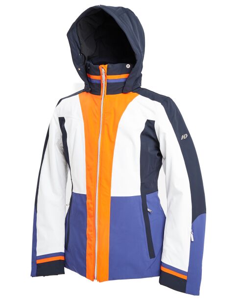 Veste de Ski Croche blanc/bleu/orange