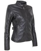 Veste en Cuir Candice noire