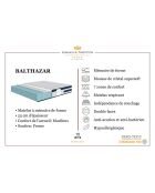 Balthazar Memory-Foam-Matratze, 140 x 190 cm, weiß/blau