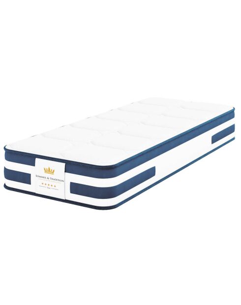 Balthazar Matratzen- und Boxspring-Set, 90 x 200 cm, weiß/blau