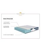 Balthazar Matratzen- und Boxspring-Set, 90 x 200 cm, weiß/blau