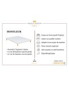 Ensemble matelas & sommier Magellan blanc/jaune - 80x200 cm