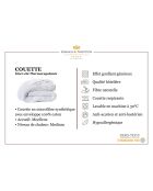 Matras en 2 boxspringset + 1 dekbed + 2 Balthazar wit/blauwe kussens - 2x80x200 cm