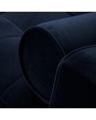 Canapé d'Angle Droit Convertible avec Coffre de Rangement Santo 5 Places en Velours bleu roi - 240x175x96 cm