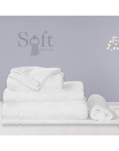 Serviette de toilette blanche - 50x100 cm