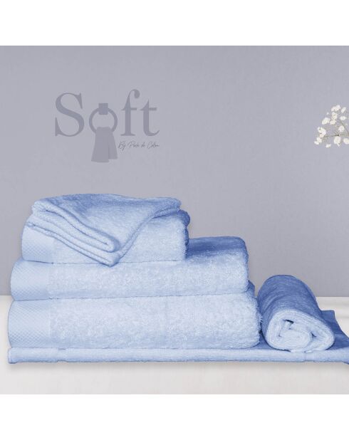 Drap de bain bleu ciel - 100x150 cm