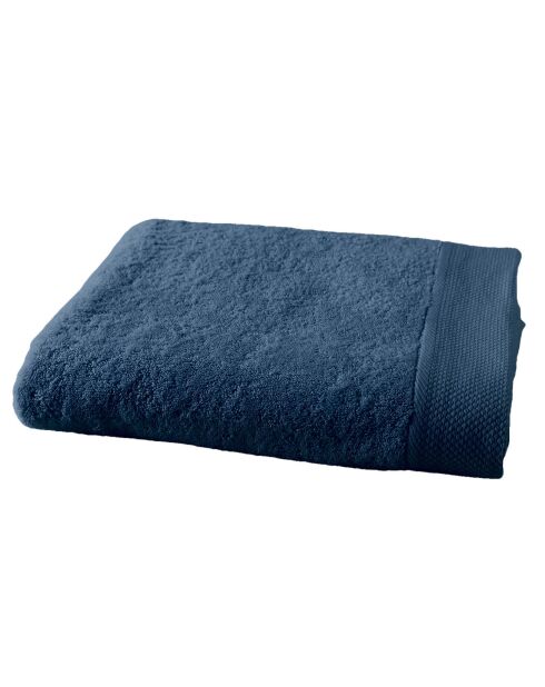 Drap de bain bleu jean - 100x150 cm