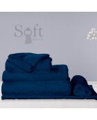 Drap de bain bleu jean - 100x150 cm