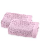 2 tovaglioli per ospiti rosa cipria - 50x30 cm