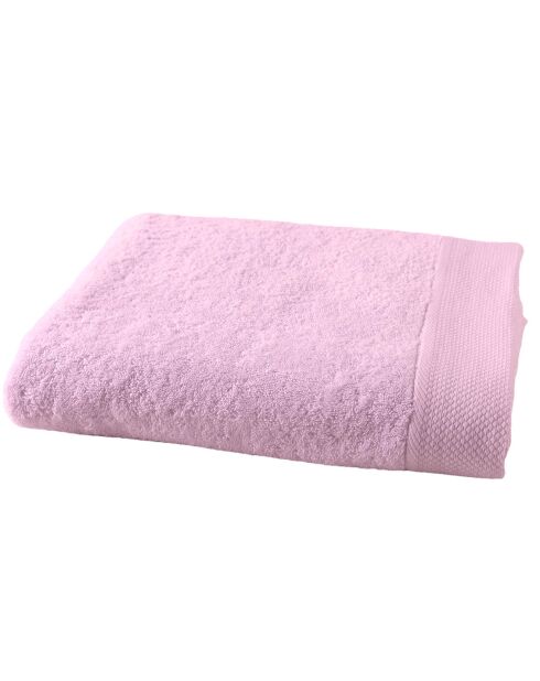 Drap de douche rose poudré - 70x140 cm