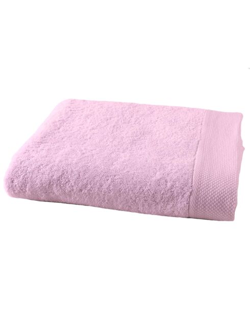 Drap de bain rose poudré - 100x150 cm