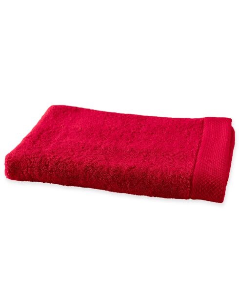 Serviette de toilette rouge - 50x100 cm