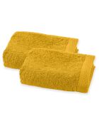 2 servilletas de azafrán para invitados, 50 x 30 cm