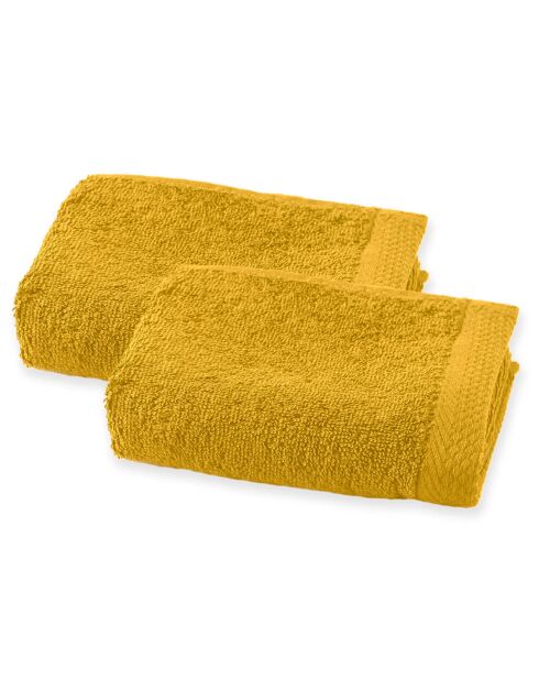 2 servilletas de azafrán para invitados, 50 x 30 cm