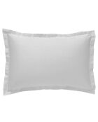 Taie d'oreiller  100% Satin de Coton blanche