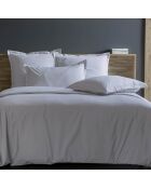 Taie d'oreiller  100% Satin de Coton gris perle