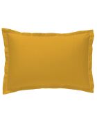 Taie d'oreiller  100% Satin de Coton safran