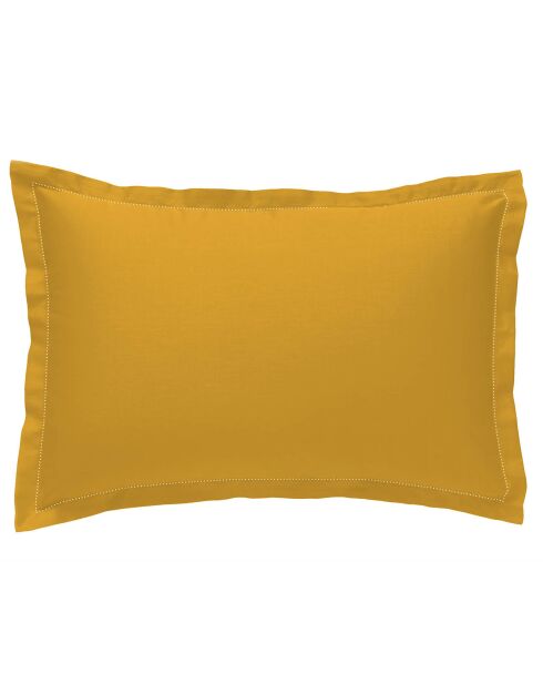 Taie d'oreiller  100% Satin de Coton safran