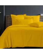 Taie d'oreiller  100% Satin de Coton safran