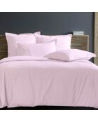 Taie d'oreiller  100% Satin de Coton rose poudré