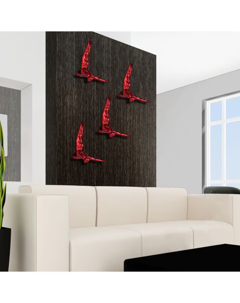 Sculpture Plongeur rouge - 33x34x14  cm