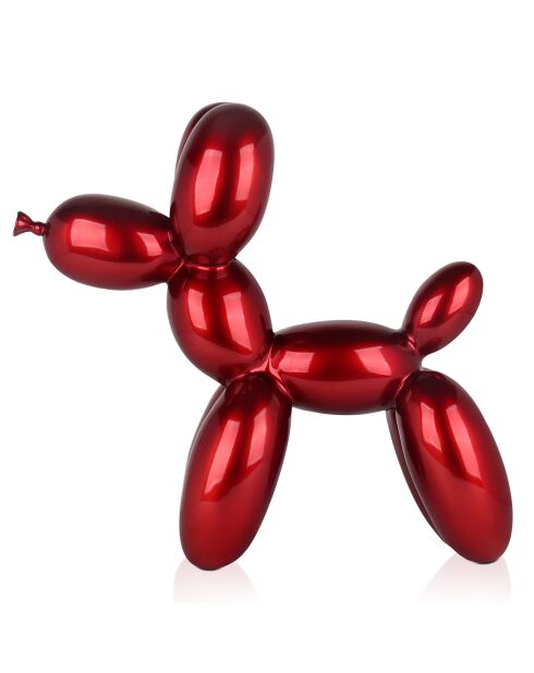 Sculpture Pop Art Chien rouge - 55x52x23  cm