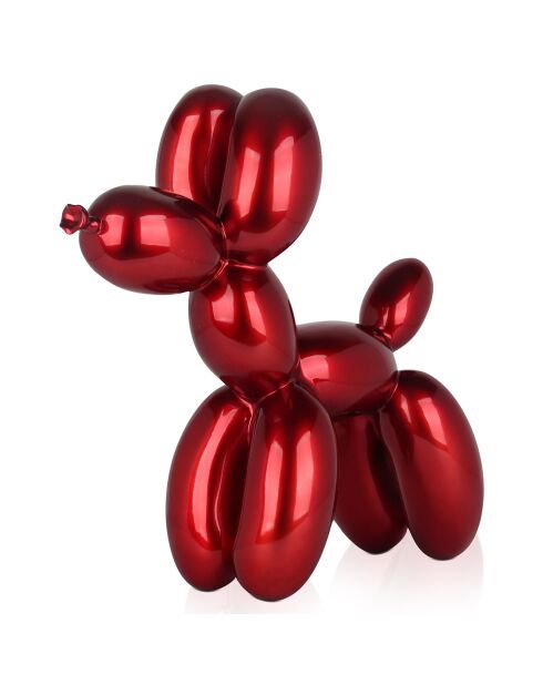 Sculpture Pop Art Chien rouge - 55x52x23  cm