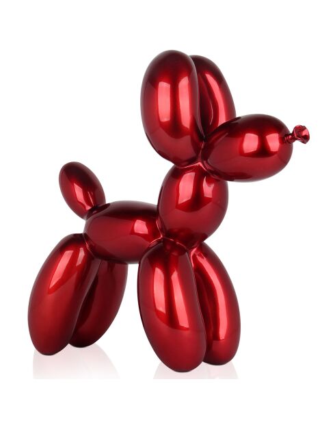 Sculpture Pop Art Chien rouge - 55x52x23  cm