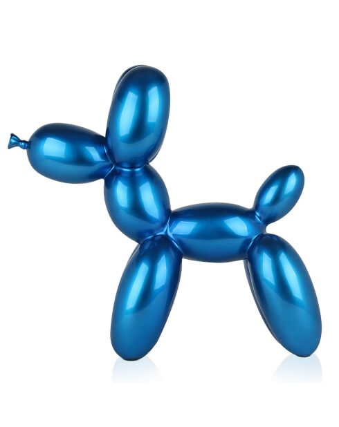 Sculpture Pop Art Chien bleue - 55x52x23  cm